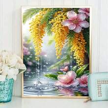 Kit de Pintura de Diamantes - Paisaje Natural, Granja de Animales, Tema de Pintura Famosa Creativa Imagen DIY 5D de Taladro Completo, Adecuado para Decoración del Hogar y Decoración de Pared, Opción Perfecta para Fiestas de Vacaciones y Diversas Ocasiones Festivas - Conjuntos - Ver 1