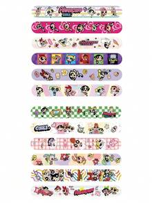 Warner Bros 6 pièces Bracelets à clip authentiques "Les Super Nanas", bracelets de fête à thème de dessin animé, en plastique durable, remplisseurs de sacs de cadeaux de fête colorés et décoratifs et cadeaux de fête, convient aux collectionneurs (styles aléatoires) - Multicolore - Voir 6