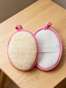 1pc/7pcs Loofah Bath Sponge Pad, Gentle Exfoliating Body Scrubber, Skin-Friendly Shower Loofah Pad For Dead Skin Removal, Rich Lather Bath Accessory With Hanging Loop For Daily Shower Cleansing - Multiple Styles - View 14