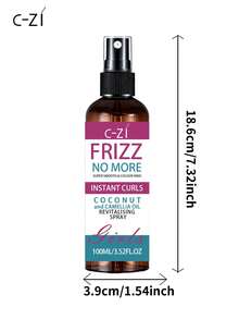 Spray para el cuidado del cabello C-ZI. Fórmula de rápida penetración que se hunde profundamente en el núcleo del cabello y retiene la humedad interior. Suaviza los mechones rígidos y secos y previene los enredos y la sequedad. Domina el frizz y deja el cabello suave y sedoso. Ideal para cabello rizado. 100ml/3.52fl.Oz - 100 ml - Ver 9