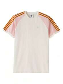 Adidas Clover Men's New CALI TEE Sports Short Sleeve T-Shirt - White Pink - View 7