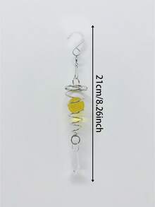 1set Colorful Crystal Spiral Wind Chime Pendant, Rotating Glass Ball Ornament, Prism Pendant, Suitable For Outdoor Garden And Patio Decoration, Rotating Light-Absorbing Pendant, Suitable For Home Gardening, Party And Holiday Decoration. - A - View 3