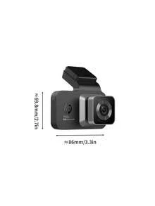 HP High Definition Dash Cam, 2K Resolution, 3-Inch LCD Color Screen, Voice Control & Parking Monitoring, Supports Up To 128GB Storage, Full Protection For Driving - Black - View 2