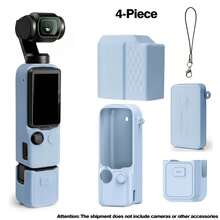 Osmo Pocket 4 / 4P Kit 套裝矽膠保護殼，柔軟矽膠螢幕與麥克風保護套，輕量防護配件組，適用 Pocket 4 - 查看 24