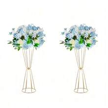 2/4/6/10件組金色花瓶 優雅金色花架 婚禮桌面中心裝飾 適用週年慶祝 生日派對 家居接待 聖誕與萬聖節裝飾 婚禮走道花架及其他人造花架 - 花架 - 查看 12