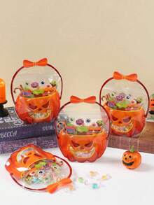 1/10 Stücke Halloween Aufstellbare Geschenktüten, Halloween Kürbis Hexe Kessel Handtaschen Geschenktüten, Halloween Party Kleine Geschenktüten Tragetaschen, Halloween Trick oder Treat Dekoration Süßigkeitentüten, Happy Halloween Dekorationen, Halloween Party Zubehör, - Mehrfarbig - Übersicht 8