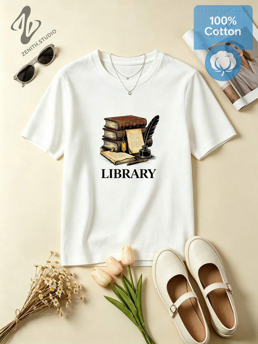 Women T-Shirts - 白色 - 查看 1