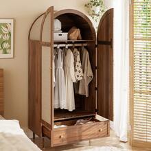 Hall Tree Coat Rack - Brown Wood Finish For Entryway And Hallway - 棕色 - 查看 5