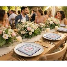 20/40 piezas de servilletas de papel con diseño floral de rosas para cócteles, desechables, para fiestas, invitados, verano, servilletas de papel/servilletas de decoupage/decorativas/toallas de mano para baño, boda, fiesta de cumpleaños, cena al aire libre, baby shower, decoraciones de fiesta, fiesta de té - servilleta de papel - Ver 4