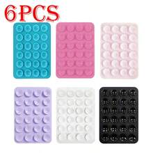 6pcs/5pcs/4pcs/3pcs Silicone Grip Phone Suction Cup Holder Set, Compatible With All Phones: Adhesive Phone Grip For Selfie And Video, Suitable For Shower And Wall Mount, Gift For Friends, Halloween Gift - Multicolor - View 103