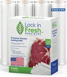 Heavy Duty Vacuum Sealer Bag Rolls For Food Preservation Sous Vide Compatible 8 Pack 11 X 16 Rolls - 11 X 16 Ft 8 Rolls - View 9