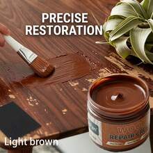 Diseñado específicamente para el refinado y recoloración de muebles. Combina funciones de relleno de arañazos y emparejamiento de color, convirtiéndolo en una pasta multifuncional todo en uno para la reparación de muebles y el emparejamiento de color. - C - Ver 6