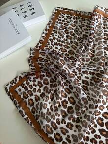1pc Versatile Fashion Retro Leopard Print Street Sweet Cool Classic Daily Casual Accessory Headscarf Rap Style Anime Cosplay Photo Prop Spring Summer New Women's Scarf - Multicolor - View 3