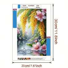 Kit de Pintura de Diamantes - Paisaje Natural, Granja de Animales, Tema de Pintura Famosa Creativa Imagen DIY 5D de Taladro Completo, Adecuado para Decoración del Hogar y Decoración de Pared, Opción Perfecta para Fiestas de Vacaciones y Diversas Ocasiones Festivas - Conjuntos - Ver 8