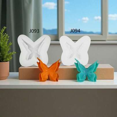 DIY Large & Small 3D Double Layer Butterfly Silicone Mold, Handmade Jewelry Resin Silicone Mold