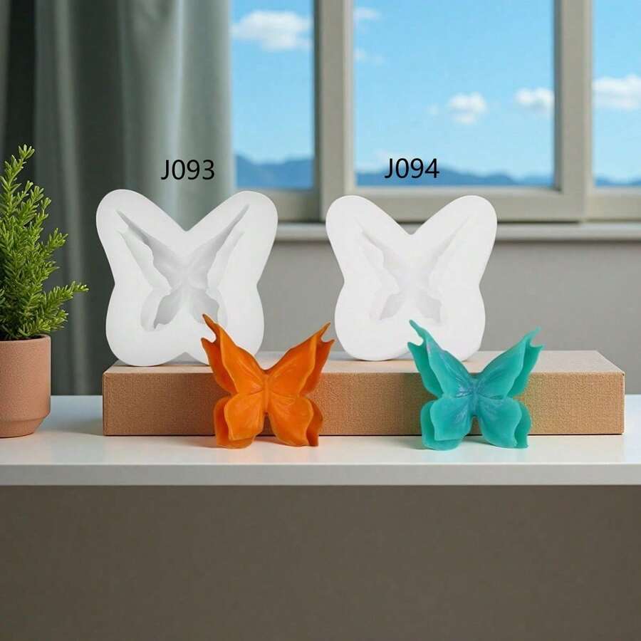 DIY Large & Small 3D Double Layer Butterfly Silicone Mold, Handmade Jewelry Resin Silicone Mold - Butterfly - View 1