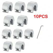 5/10pcs Aluminum Alloy Window Lock Limiter, Sliding Door Window Restrictor, Sliding Curtain Stop Child Safety Lock C-Type Window Lock, Sliding Door Window Metal Safety Clip, Anti-Theft Positioning Stopper - Multicolor - View 15