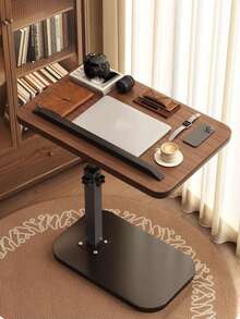 1pc Rotatable And Height Adjustable Small Side Table, Easy To Assemble, Can Be Placed Next To Sofa, Bed Or Used As Coffee Table, Suitable For Indoor, Outdoor And Camping - Multicolor - View 3