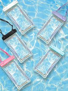 Universal Waterproof Phone Pouch Touchscreen Laser Waterproof Bag Waterproof Phone Case Travel Vacation Camping Essential Beach Necessity Vacation Accessory Summer Back To School Supplies Back To School Dry Wet Separation Bag Lanyard - Multicolor - View 20