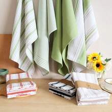 4-Piece Waffle Weave Kitchen Towel Set | Multiple Colors Available 100% Cotton, Super Absorbent, Quick-Drying And Soft. Durable Decorative Multi-Purpose Towels, Ideal As Tea Towels And Dish Cloths For Daily Household Cleaning. - Multicolor - View 12