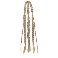 24 Inch Viking Men's Hair Extensions, Handmade Braided Clip-In Ponytail Hair Piece, Suitable For Viking Costume And Renaissance Warrior Accessories, Halloween - Multicolor - View 12
