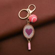 Tennis Racket Keychain, Cute Sports Mini Pendant, 4 Colors, Car Key Ring, Sports Keychain, Gift For Sports Enthusiasts - Multicolor - View 11