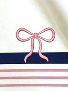 Young Girl Bow Pattern Warm Hooded Sweatshirt - White - View 5