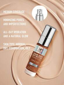 IT Cosmetics Your Skin But Better 底妝 + 保養 #51 Warm Rich Tone 30ml/1 Oz | 全遮瑕底妝兼保養功效，打造自然光澤妝感 | 12小時長效持妝，均勻膚色並遮蓋瑕疵 - Rich Warm 51 - 查看 3
