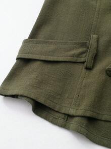 Women's Sleeveless Backless Napoleon Style Halter Top Summer - Green - View 4
