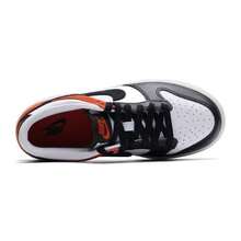 Nike Dunk Versatile And Comfortable Retro Casual GS Sneakers In White, Black, And Orange. - White, Black, Orange - View 5