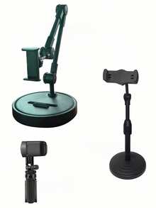 Adjustable Desktop Phone Stand - 360 Degree Rotating Telescopic Phone Holder. Foldable, Portable Desktop Phone Stand, Office Desk Accessory. Suitable For 4-10 Inch Smartphones. Home Christmas Decoration, Christmas Gift, Learning Supplies. Suitable For Multiple Occasions, Such As Learning, Library, Airplane, Bedroom, Etc. The Best Gift For Mom On Mother's Day. Valentine's Day, Ramadan, Valentine's Day Gift, Ramadan Gift - Random Styles - View 7