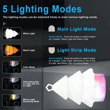 1pc Silicone LED Christmas Tree Night Light USB Rechargeable With 10m Storable String Light & Hook For Kids - A - View 10