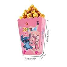 12/16/24pcs Stitch Out Popcorn Box,Stitch Theme Candy Boxes, Snacks Boxs,Gifts Treats Boxs,Stitch Birthday Party Supplies,Stitch Candy Boxes - Cartoon - View 3