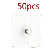 Picture Frame Wall Hooks, Transparent Reusable Adhesive Hooks, Waterproof And Oil-Resistant, Bathroom And Kitchen Wall Hooks - Multicolor - View 16