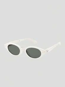 Beneunder Small Round Frame Foldable Fashion Glasses FD023 - White - View 9