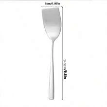 Stainless Steel Mini Turner Spatula, Multi-Function Kitchen Serving Spatula, Suitable For Eggs, Pancakes, Brownies, Cookies, Cakes, Pizza And Desserts, Thin Flexible Metal Cooking Turner, Durable Food Service Kitchen Tool - Multicolor - View 4