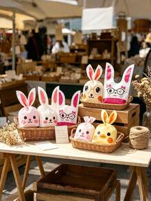 50pcs Duck Candy Bags - Duck Party Favor Bags, Birthday, Wedding Candy, Gift Bags, Candy Decoration, Small Holiday Party Favors, Cute Character Design Charming Rabbit Ear Gift Bags, Suitable For Weddings, Holidays, Party Favor Bags - Cute Packaging Bag - View 9