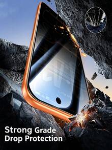 3pcs 17 Pro Max/18/18 Pro/18 Pro Max/Inch Privacy Anti-Peeping Tempered Glass Screen Protector, Eye Protection Anti-Peeping, Full Coverage Anti-Scratch, Compatible With Phone Cases - Black - View 5