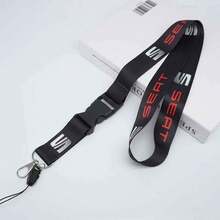 Fashion Neck Strap Lanyard Key Cell Phone Work ID Card Hanging Rope Nylon For Seat Leon Mk3 Mk2 Mk1 Ibiza 6j Accessories - A - View 4