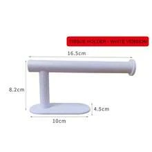 1pc Modern Kitchen Paper Towel Holder, No Drilling Required, Equipped With Strong And Mark-Free Adhesive, Roll Dispenser, Can Be Hung Under Cabinet, Space-Saving Vertical Storage Rack - Multicolor - View 9