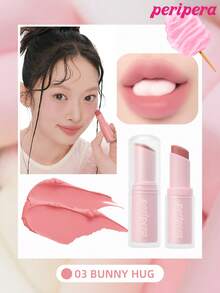Peripera 3.5g MOOD BLUR 唇膏，柔滑奶油質地，啞光唇膏，超輕盈，柔焦妝效，瞬間撫平細紋，不油膩耐融質地，持久，韓系美妝 - 03 BUNNY HUG - 查看 1