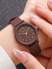 JasonRolls 5PCS Women's Wristwatches Vintage Classic Minimalist Round Dial Exquisite Digital Scale Elegant Women's Quartz Watch Suitable For Daily Casual Decoration, Holiday Parties, Valentine's Day, Anniversary, Wedding, Christmas And Other Occasions Also The Best Holiday Gift For Family And Friends Christmas Gift - Multicolor - View 6