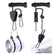 Cargo Tie-Down Rope, 1/8 Inch, 6 Feet Long. Heavy-Duty, Adjustable Ratchet Cargo Tie-Down Rope (150-Pound Load Capacity) With A D-Ring Fastener. (Plastic Gear) - Black 1 Piece - View 8