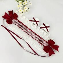 1 件女士可爱发带，带多色蝴蝶结装饰，适合日常佩戴（带后夹固定）万圣节情人节 - 彩色 - 查看 53