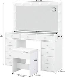 Makeup Organizers & Cabinets - White 2 - View 2