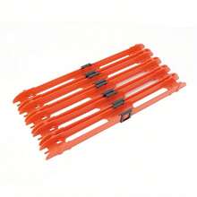 10 buah/Paket Penggulung Senar Pancing Plastik, Pemegang Gulungan Senar, Aksesoris Senar Pancing - Merah - View 10
