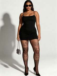 1 Pair Plus Size Women's Gothic Style Shaping Tights/Pantyhose, Unique Design - Multicolor - View 20
