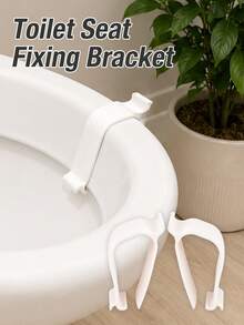 Set Of1/ 2 Toilet Seat Retainers. Ideal For Loose Or Unstable Toilet Seats That Have Shifted Out Of Place, These Retainers Make It Easy To Realign The Seat And Prevent It From Moving, Making Them A Handy Helper In The Bathroom - Multicolor - View 1