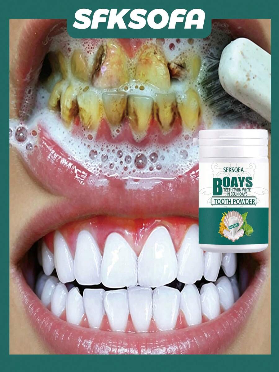 Polvo dental de limpieza suave, polvo de cuidado oral suave diario - Multicolor - Ver 1