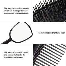 Women's Hair Styling Comb 5-Piece Set, Styling Tool Kit Including Curling Comb, Anti-Static Comb, Hair Care Set And Mirror, No Static, Create Beautiful Makeup Look (Multi-Color) - Multicolor - View 7